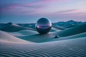 dreamlike surrealistic landscape wallpaper tones